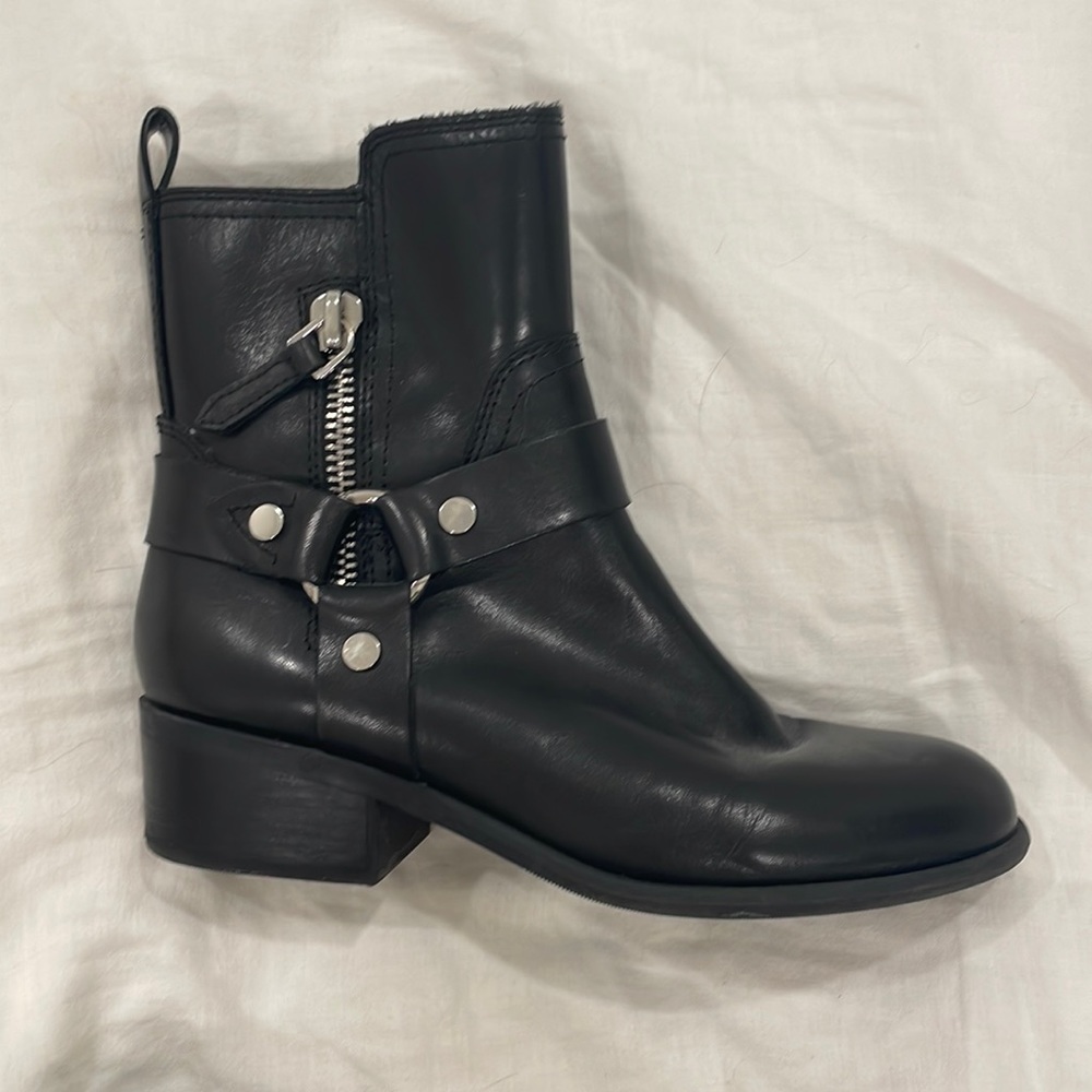 Marc Fisher black Moto boots